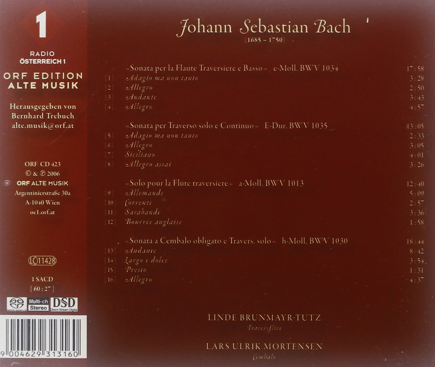Bach Sonata for Solo Transverse Flute BWV 1013 & Sonatas for Transverse Flute and Obligato Harpsichord | Baroque Flute Sheet Music for Classical Musicians & Music Students | Perfect for Recitals, Practice & Music Education