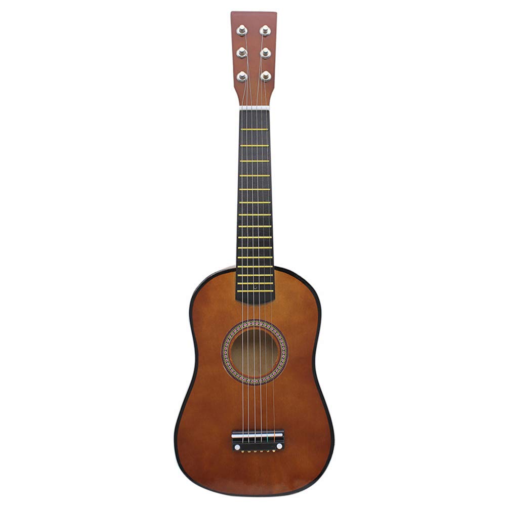 23 Inch Classic Acoustic Guitar for Kids Beginners - Wooden Musical Instrument Toy with Coffee Finish | Perfect for Early Music Education, Birthday Gifts & Home Decor