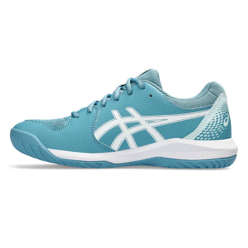 ASICS Gel-Dedicate 8 Wide Women's Tennis Shoes - Lightweight Comfort for Court Performance (Blue/White) | Perfect for Competitive Matches & Casual Play