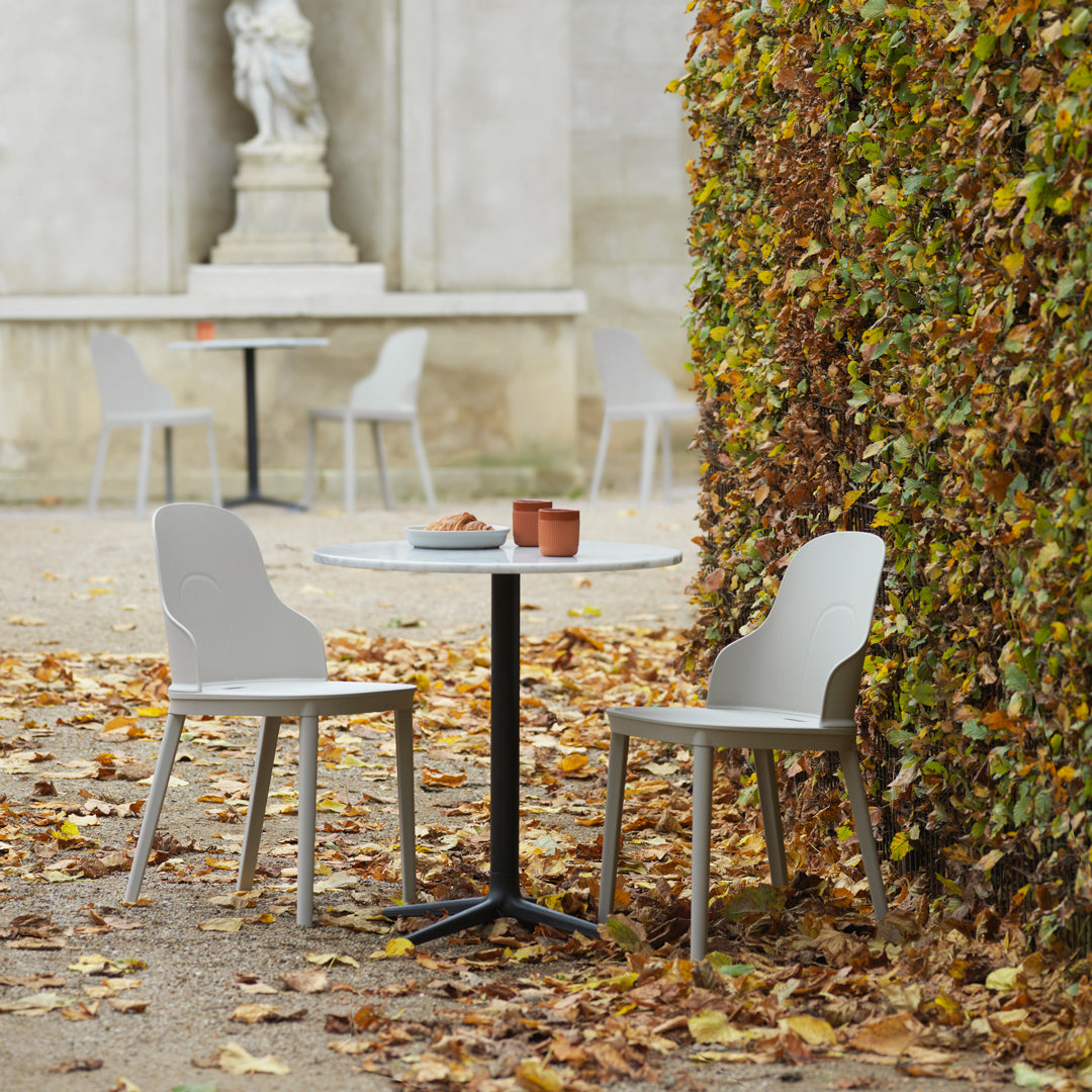 Allez Round Outdoor Cafe Table with 3 Legs - Durable Patio Bistro Set for Garden, Balcony & Restaurant Dining