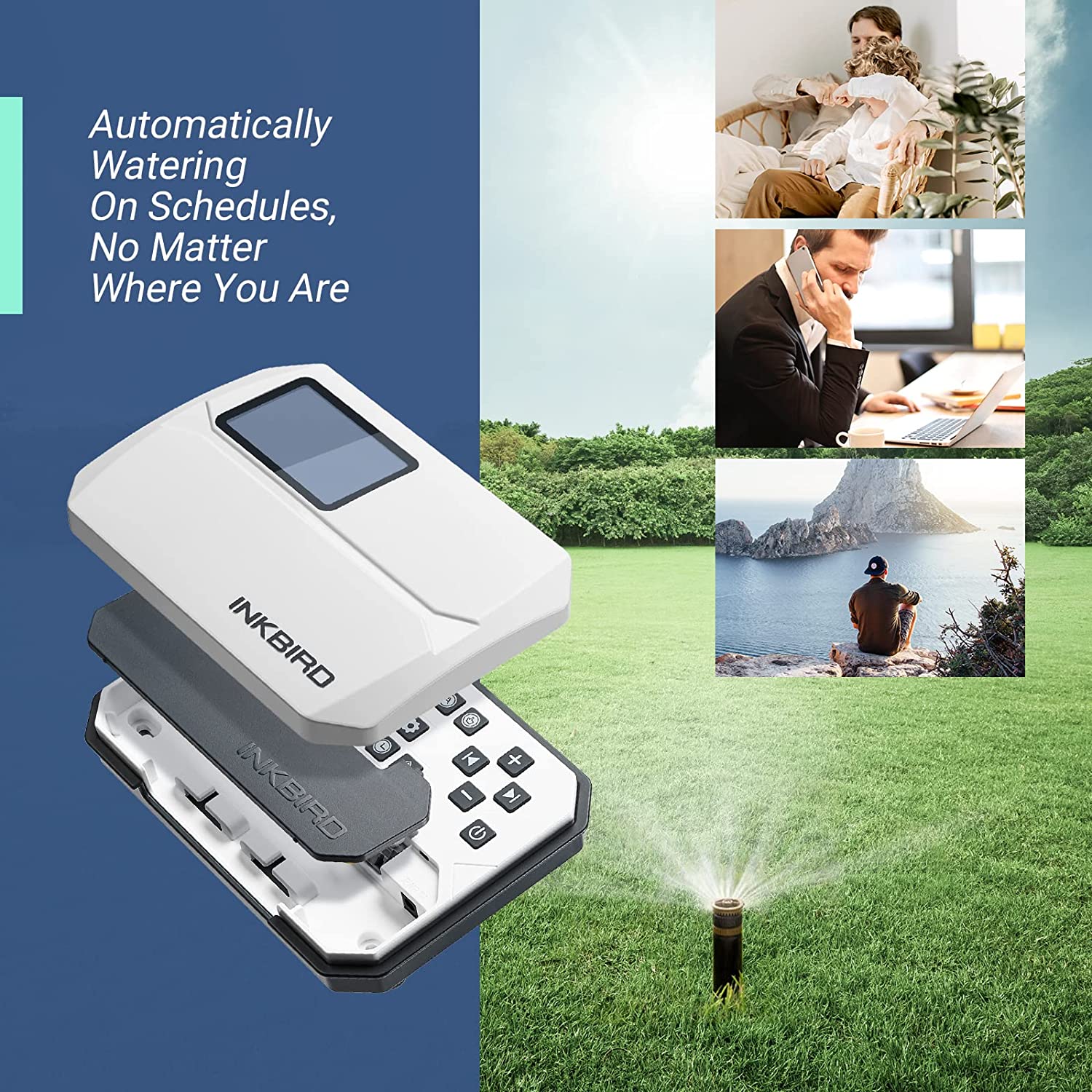 8-Zone Smart WiFi Sprinkler Controller with IIoT Connectivity - Perfect for Lawn, Garden & Landscape Irrigation Systems