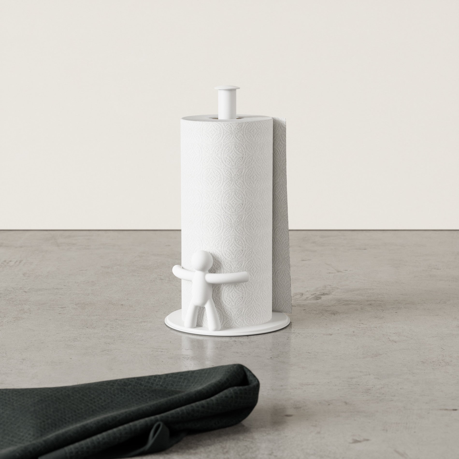 Stainless Steel Buddy Paper Towel Holder - Wall Mount or Under Cabinet - Perfect for Kitchen, Bathroom & Office Organization