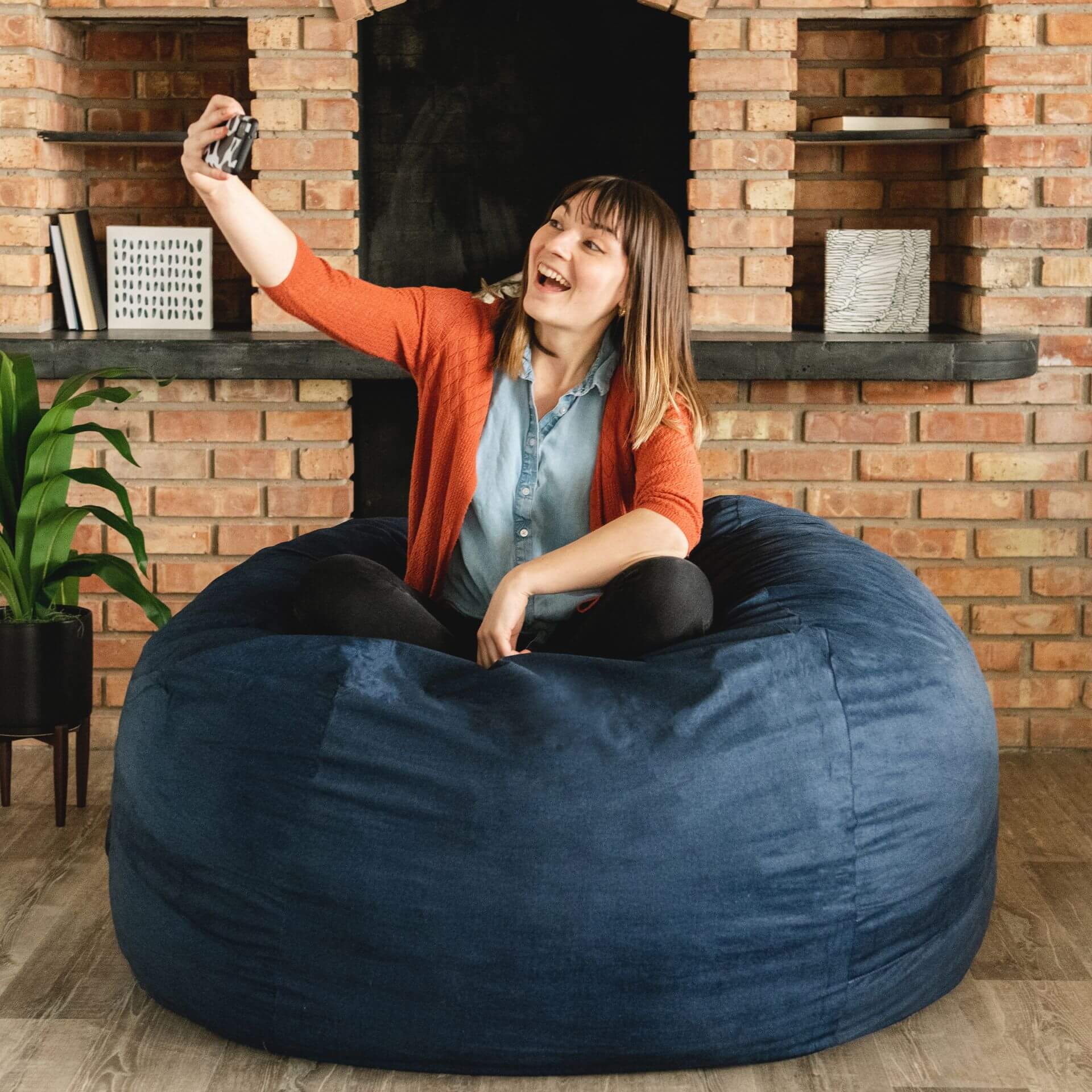 FUF Large Dog Bed with Removable Washable Cover - Soft Orthopedic Pet Bed for Large Dogs, Perfect for Living Room, Bedroom or Crate