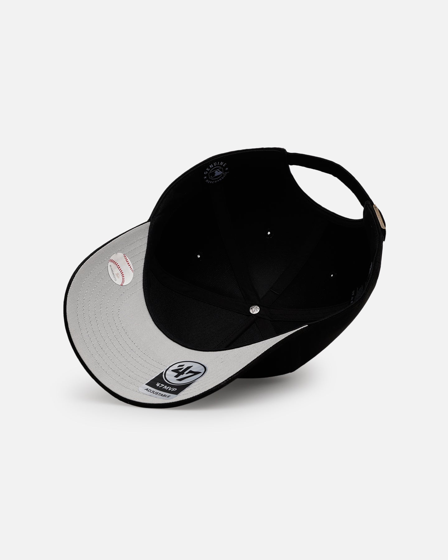 47 Brand Los Angeles Angels Ultrasuede 47 MVP Strapback Hat - Black & White Adjustable Snapback for Baseball Fans & Sports Enthusiasts - Perfect for Games, Tailgating & Casual Wear