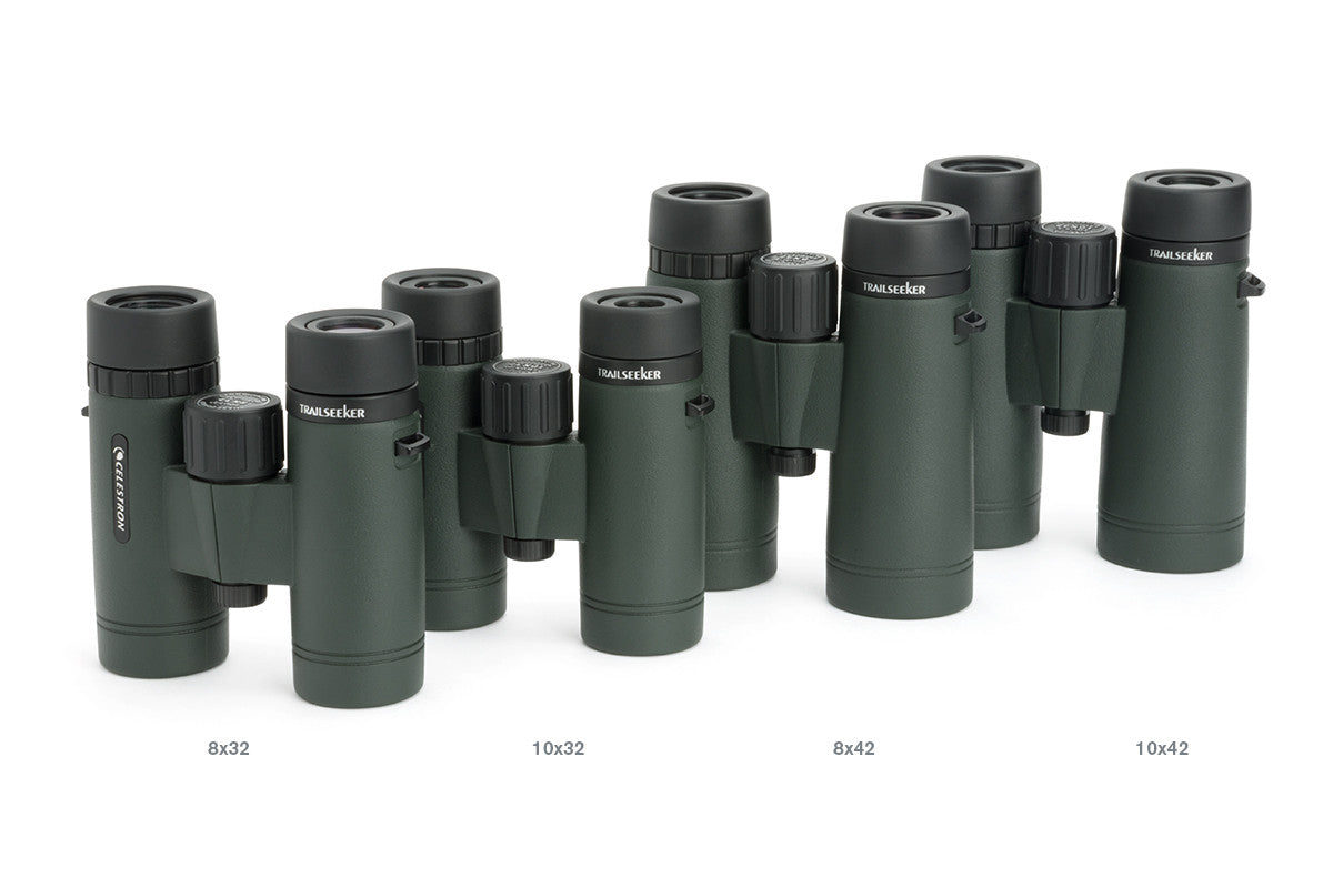 TrailSeeker 8x32mm Roof Prism Binoculars for Hiking, Bird Watching & Outdoor Adventures - Compact & Lightweight Green Binoculars with High-Resolution Optics