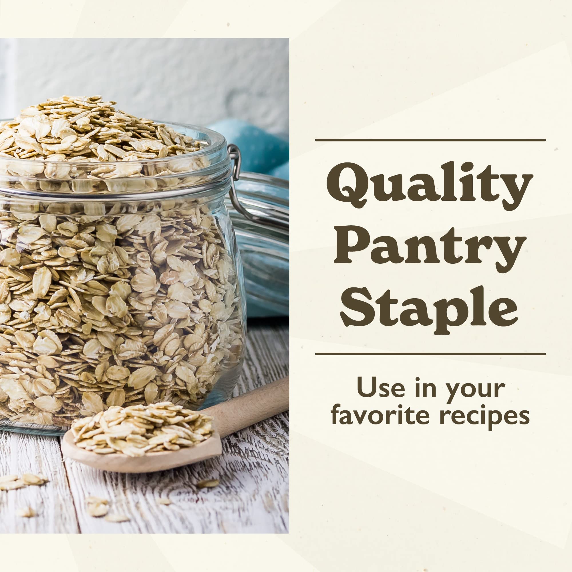 Organic GF Harvest Gluten-Free Rolled Oats - 25 lb Bulk Bag | Non-GMO, Whole Grain, High Fiber Breakfast Oatmeal for Baking, Smoothies & Healthy Recipes (Perfect for Pancakes, Granola & Overnight Oats)