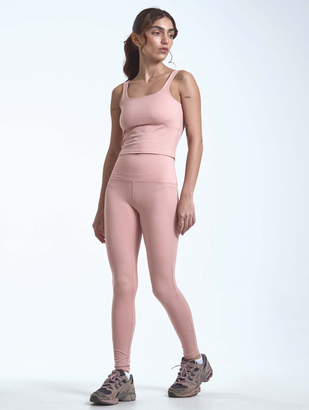 Luna Leggings for Women - High Waisted Yoga Pants with Pockets, Soft Stretchy Workout Leggings (Style: BLNH10475, Color: PK115) - Perfect for Yoga, Gym, Running & Everyday Wear