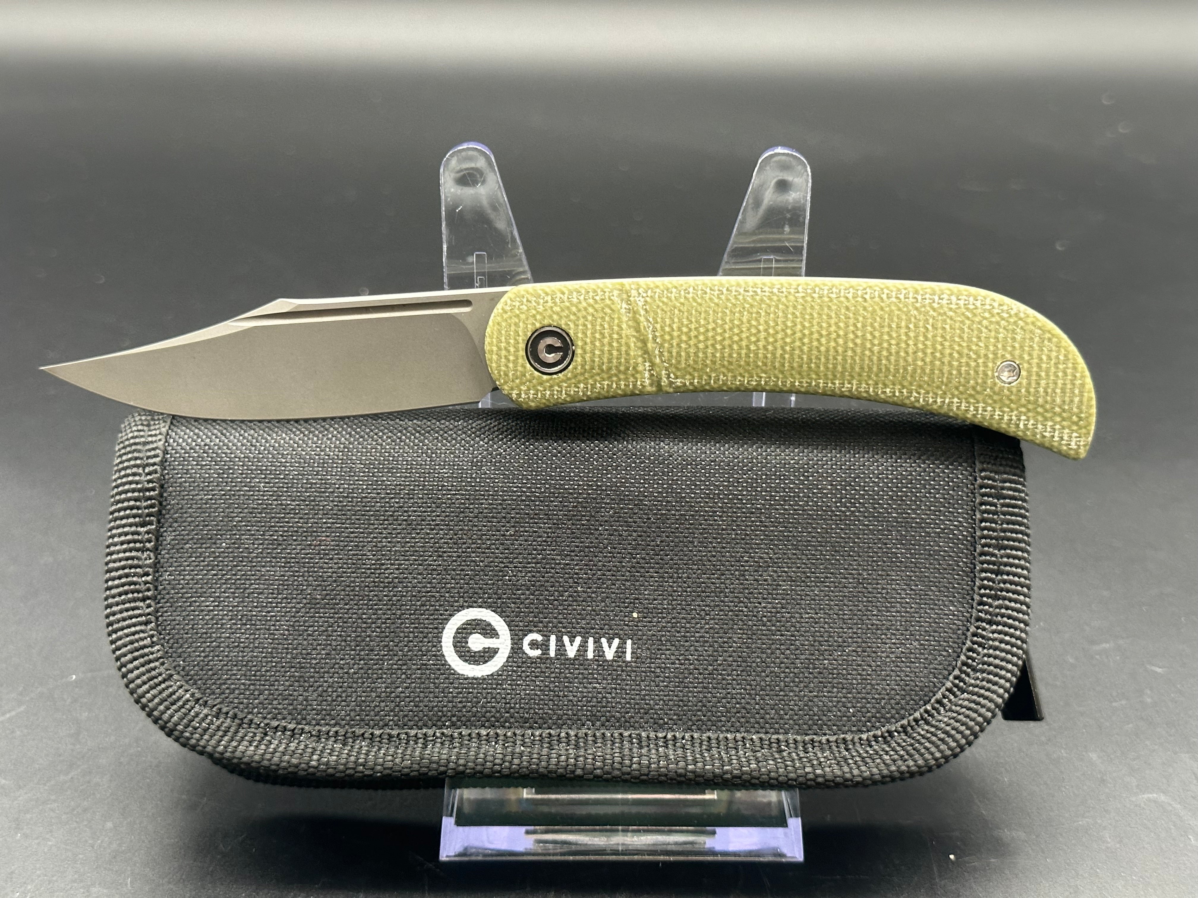 CIVIVI Appalachian Drifter Slip Joint Knife - Premium Folding Pocket Knife with Wood Handle - Perfect for EDC, Camping, Hiking & Outdoor Adventures