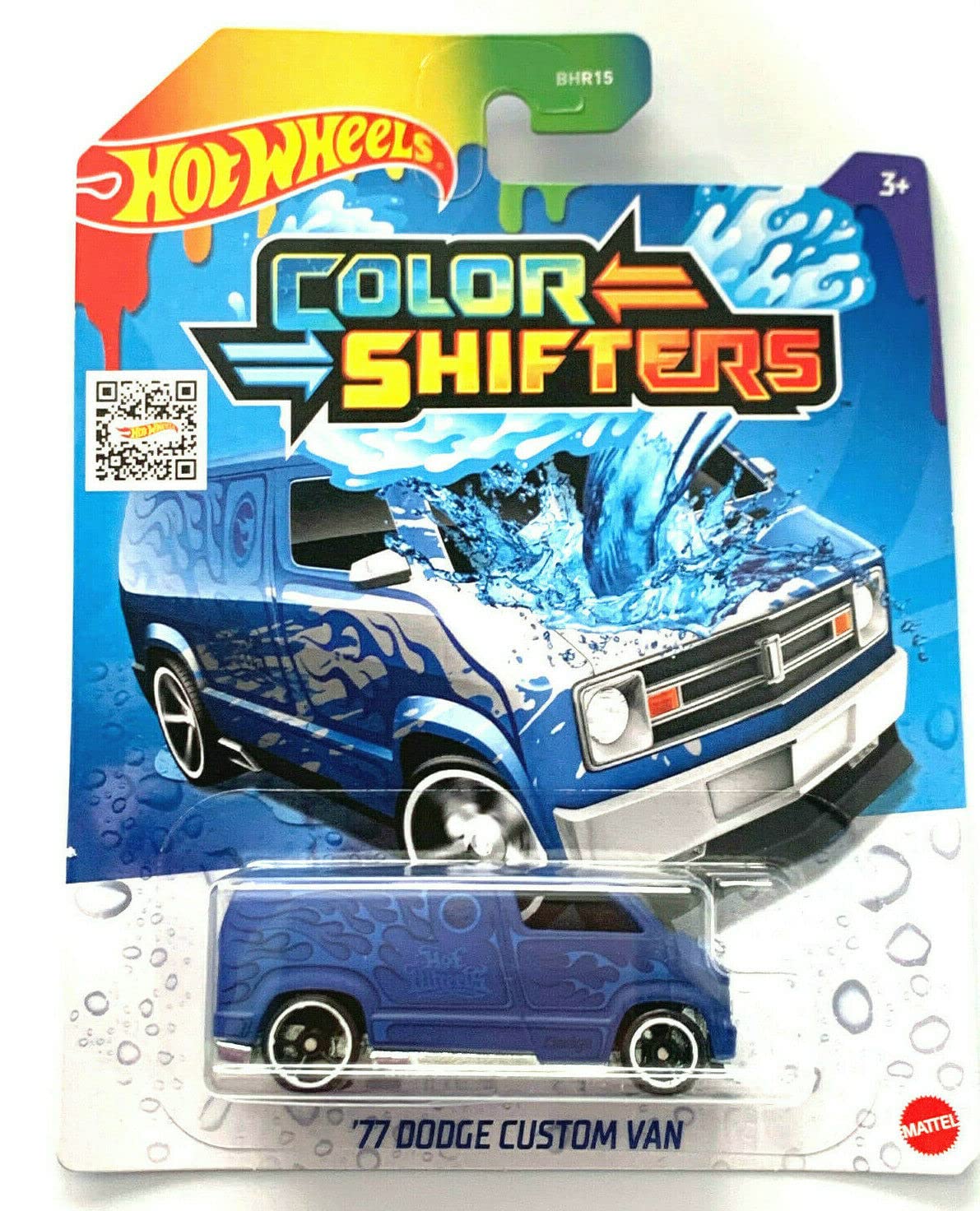 Hot Wheels Color Shifters '77 Dodge Custom Van Toy Car - Collectible Diecast Vehicle for Kids & Adults - Perfect for Play, Display & Gifting