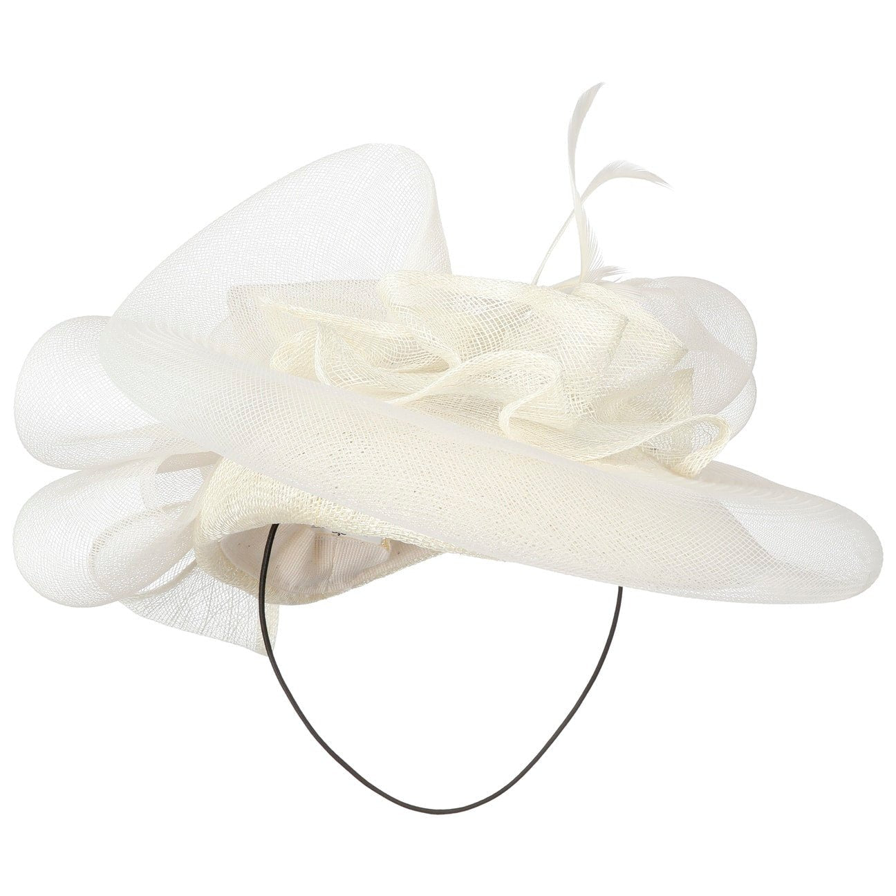 Lierys Sinamay Crynol Fascinator Hat - Elegant Women's Headpiece for Weddings, Races & Special Occasions