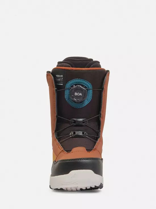 K2 You+H Youth Snowboard Bindings 2025 - Lightweight & Durable for Young Riders - Perfect for Freestyle & All-Mountain Snowboarding