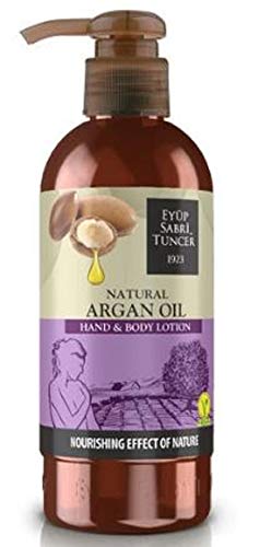 EYUP SABRI TUNCER 100% Natural Argan Oil Hand & Body Lotion 250ml - Moisturizing & Nourishing for Soft, Smooth Skin | Perfect for Dry Skin Care & Daily Hydration