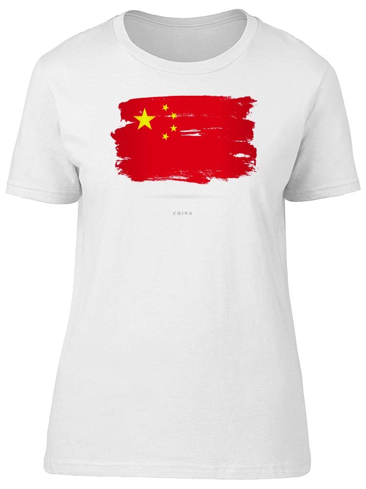 Smartprints Grunge China Flag Watercolor T-Shirt for Men - Patriotic Graphic Tee for Casual Wear, Street Style & Festival Outfits