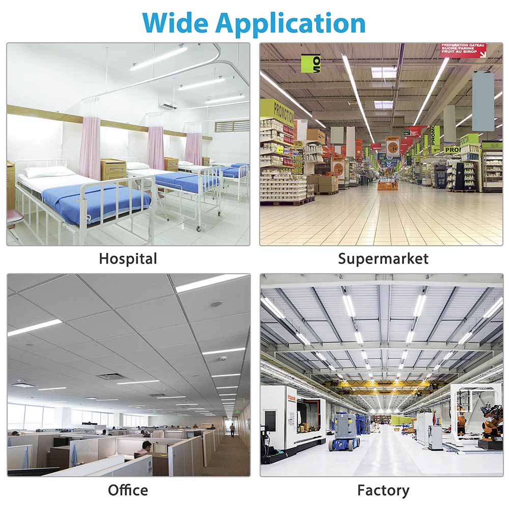 18W T8 4FT 6500K Daylight LED Tube Light - Energy Efficient Fluorescent Replacement for Home, Office & Garage Lighting - Bright White Light Bulbs for Ceiling Fixtures, Workshops and Commercial Spaces