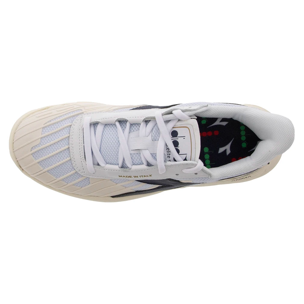 B. Elite Star Tennis Shoes for Men & Women - White & Blue Corsair Design - Lightweight & Breathable for Running, Training & Casual Wear