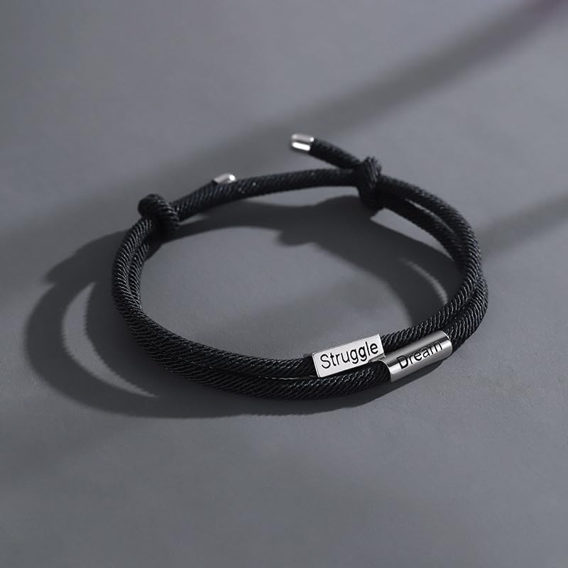 Inspirational Braided Rope Bracelet - Adjustable String Wristband for Men & Women - Motivational Graduation Gift for Him Her - Perfect for Daily Wear, Special Occasions & Encouragement Gifts