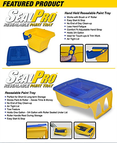 SealPro Large Resealable Paint Tray - 18