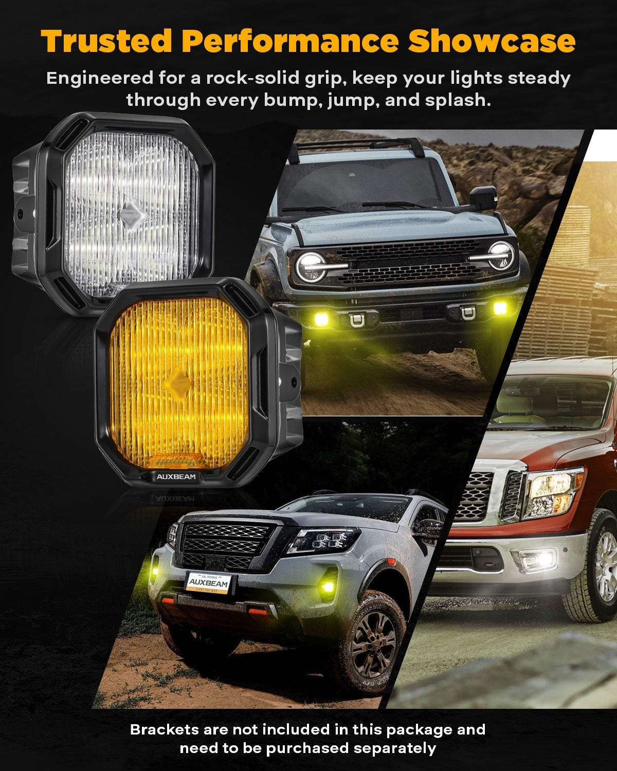 3 Inch LED Fog Light Kit - Color Play Series - Compatible with Ford, Honda, Nissan, Subaru, Acura - Perfect for Off-Roading, Night Driving & Enhanced Visibility