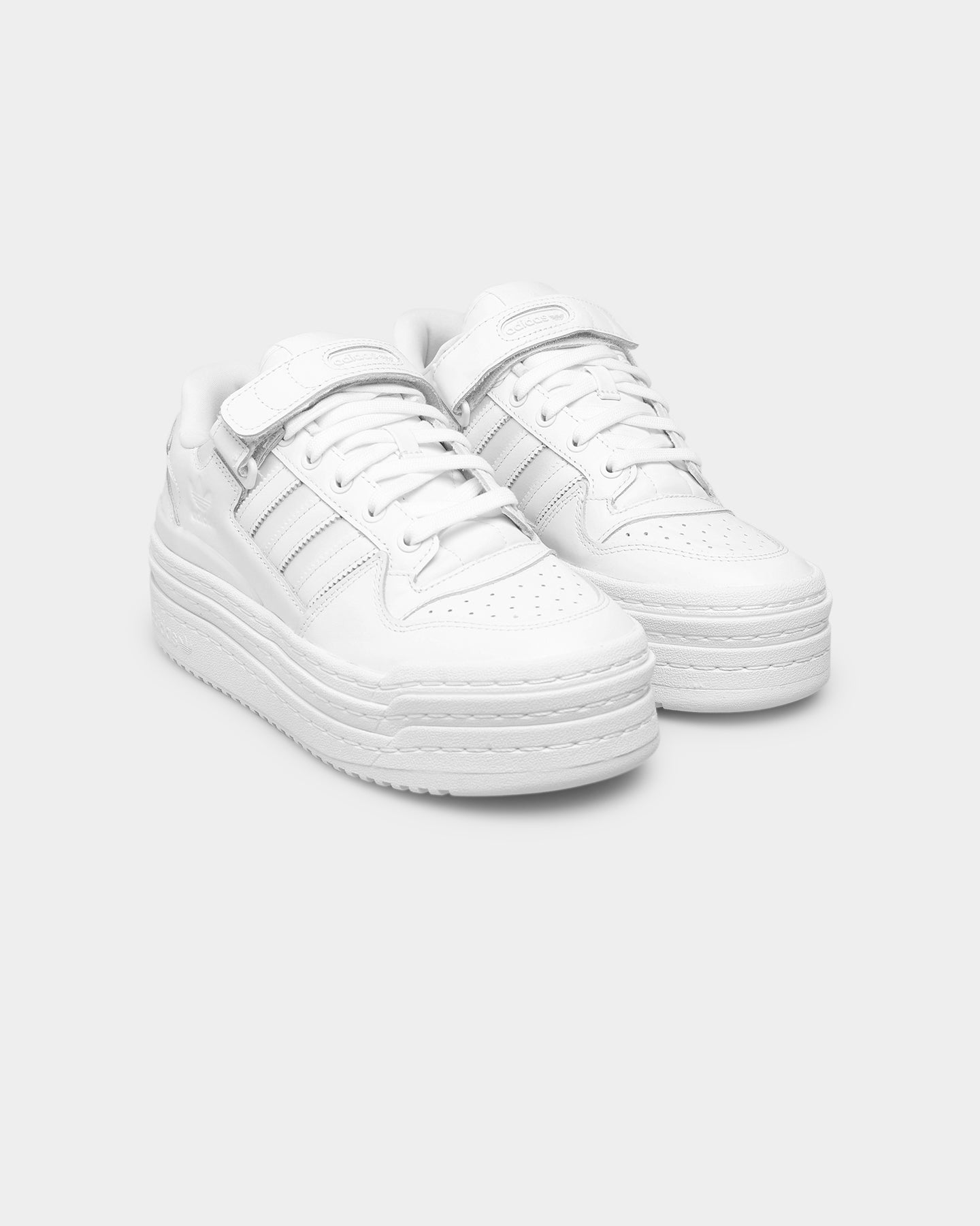 Adidas Women's Triple Platform Sneakers - Cloud White Low Top Fashion Shoes for Casual Wear & Street Style