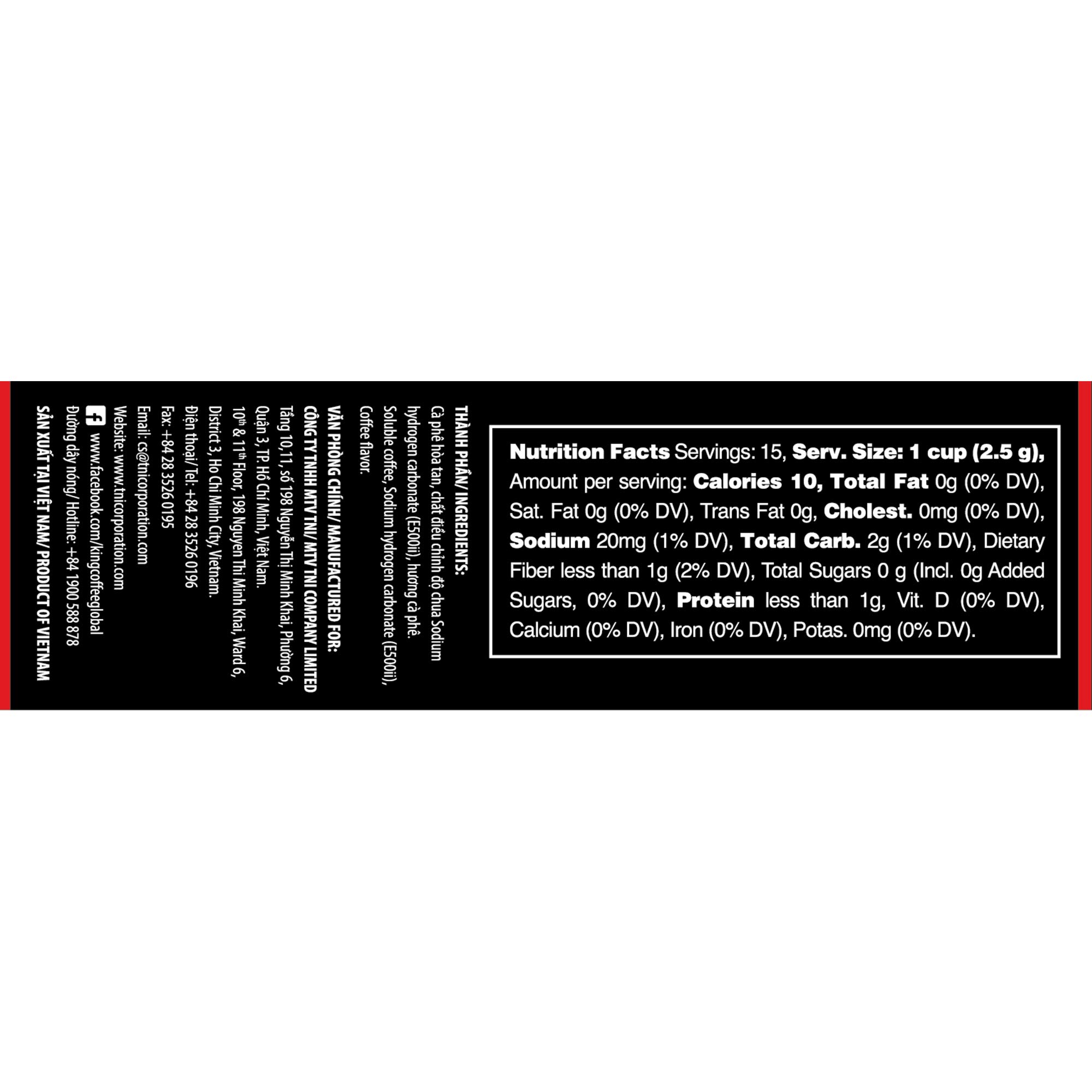 Premium Vietnamese Arabica Instant Coffee - Medium Roast Espresso Blend (15 Sticks x 2.5g, Pack of 4) | Perfect for Office, Travel & Home Brewing