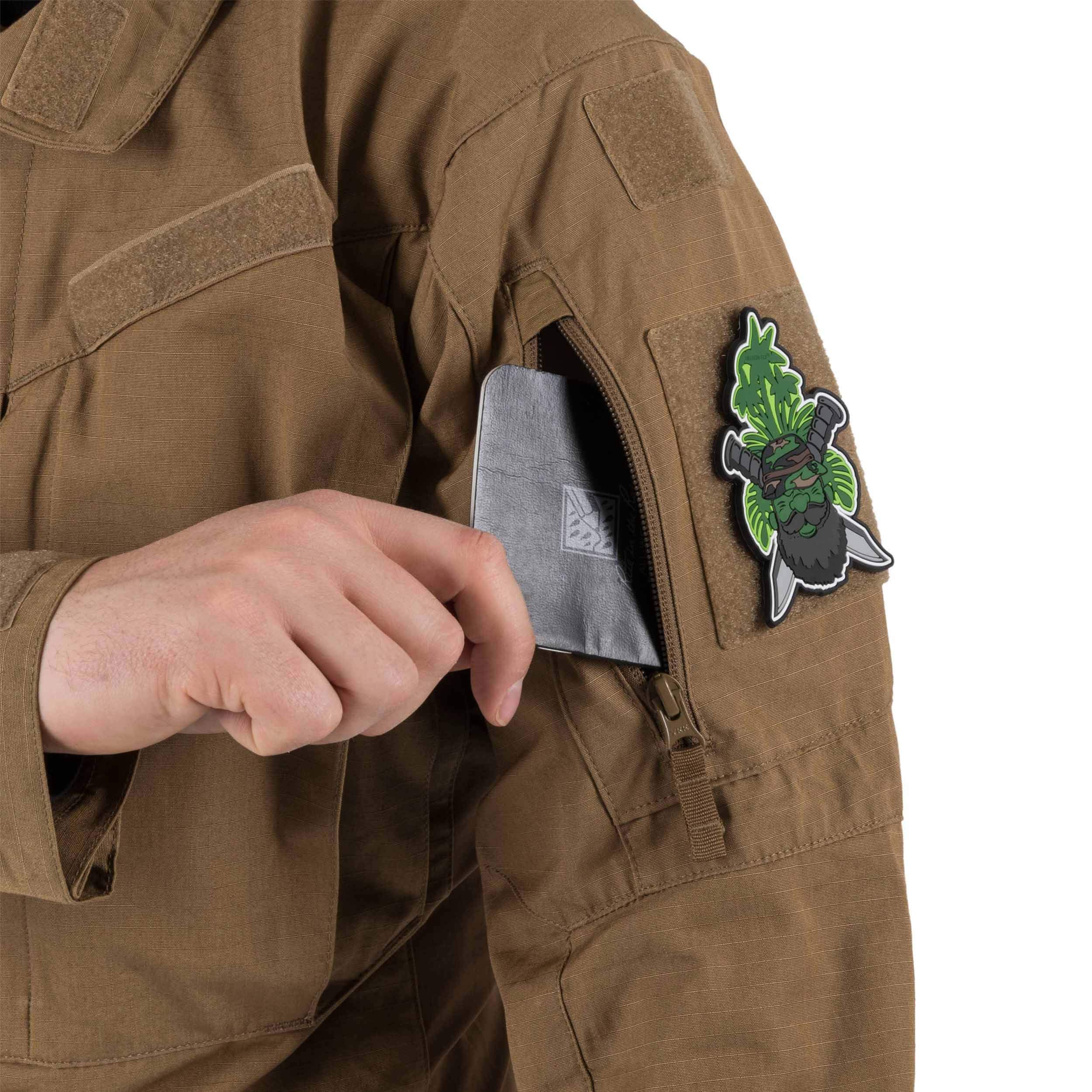 Helikon-Tex Men's MBDU Tactical Shirt - PenCott Wildwood NyCo Ripstop Fabric - Durable Military & Outdoor Shirt for Hunting, Hiking & Airsoft
