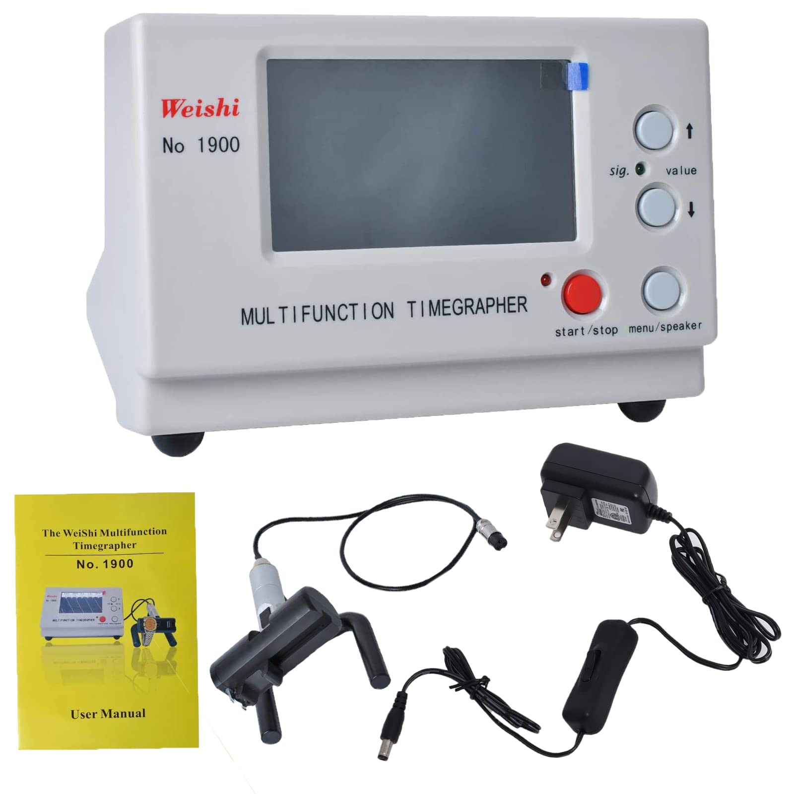 Professional Watch Timing Machine Tester - Multifunction Timegrapher for Mechanical & Automatic Watches with LCD Screen (Model NO.1900) | Perfect for Watchmakers, Repair Shops & Enthusiasts