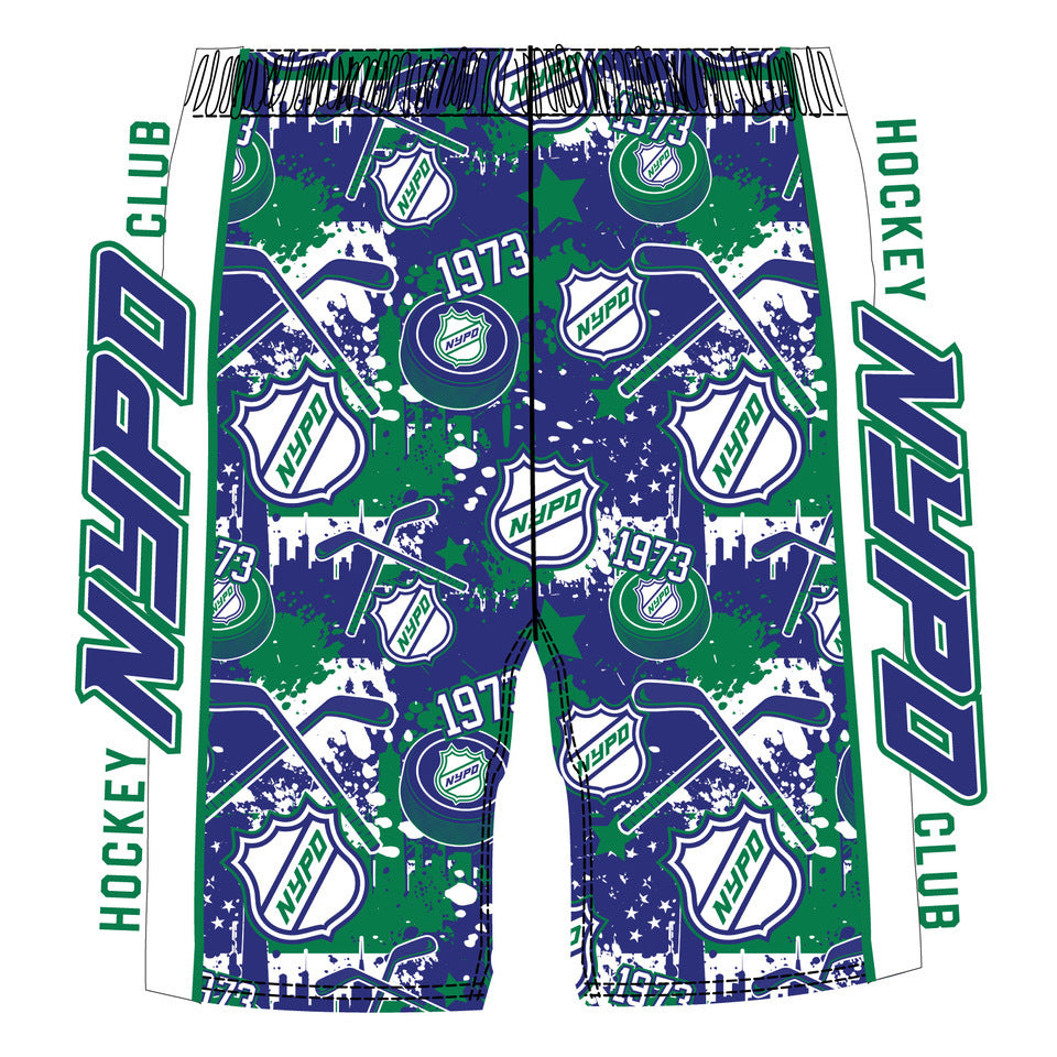 NYPD Hockey Club Shorts for Boys & Men - Comfortable Athletic Shorts for Sports, Gym, and Casual Wear