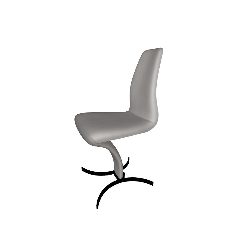 Cattelan Italia Betty Chair - Modern Dining Chair with Upholstered Seat & Metal Legs - Perfect for Kitchen, Dining Room, or Office Decor