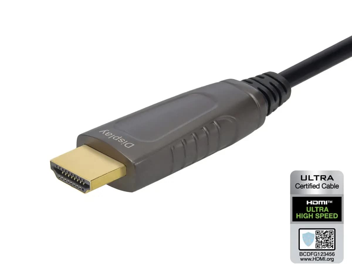 Monoprice SlimRun AV 8K Ultra High Speed Active HDMI Cable 20m (65ft) - HDMI 2.1 Certified, AOC Technology for 4K/8K Gaming & Home Theater - Compatible with PS5, Xbox Series X/S, Nintendo Switch & 4K TVs - Perfect for Gaming Setups & Home Entertainment Systems