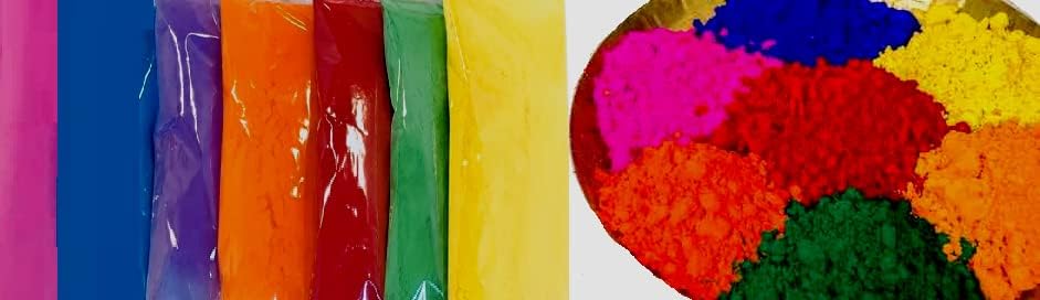 Vibrant Holi Gulal Powder - 5 Pack (100g Each) | Non-Toxic, Eco-Friendly Festival Colors for Holi Celebrations & Color Runs | Perfect for Parties, Events & DIY Crafts