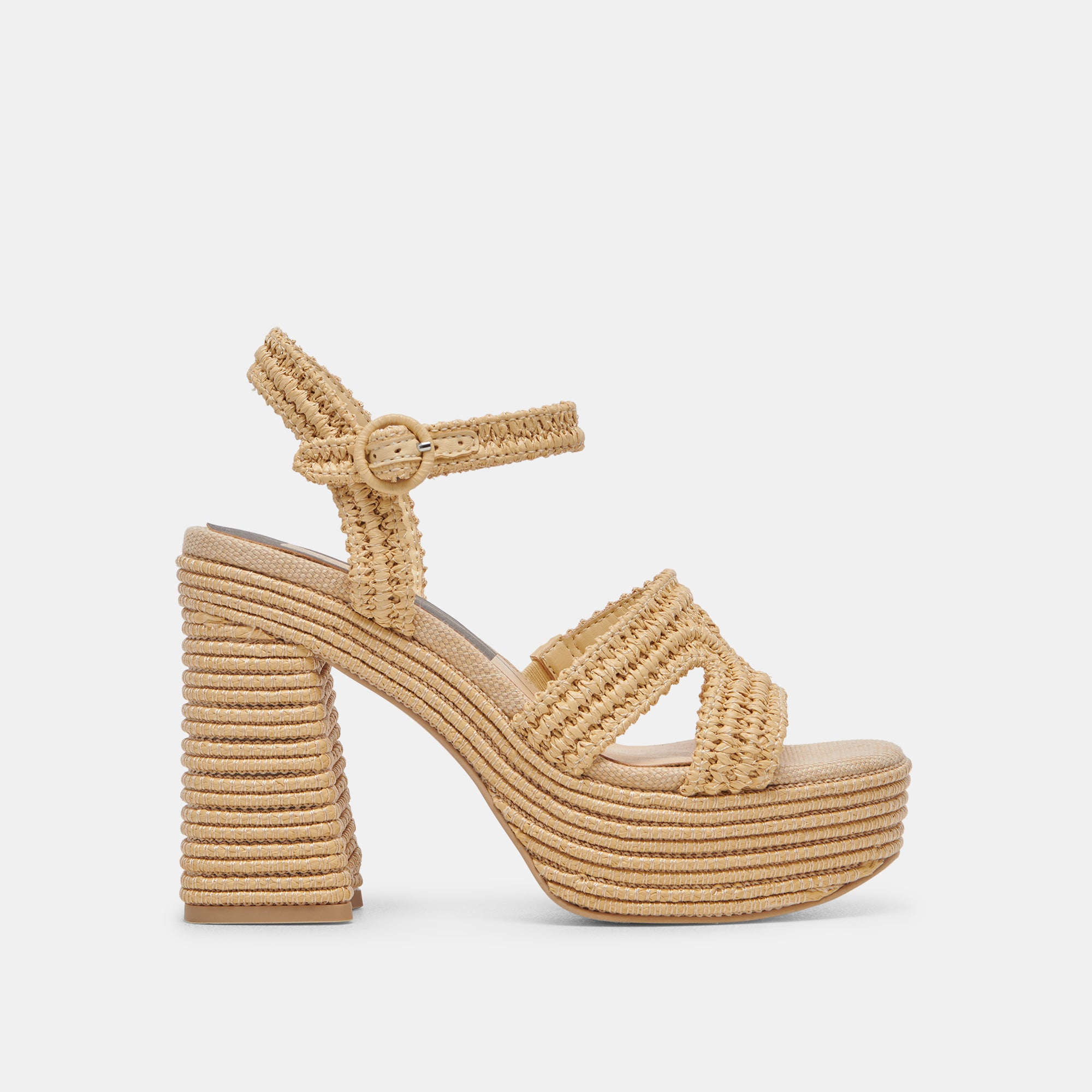 LACYE Natural Woven High Heels for Women - Comfortable Dress Shoes for Party, Wedding & Evening Occasions
