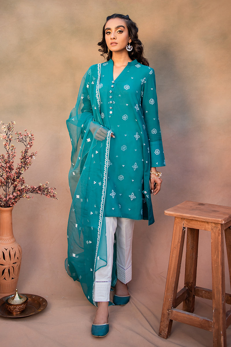 Chunri Suit 2PC Set - Stylish Indian Ethnic Wear with Shirt & Dupatta for Women | Perfect for Festivals, Weddings & Cultural Events