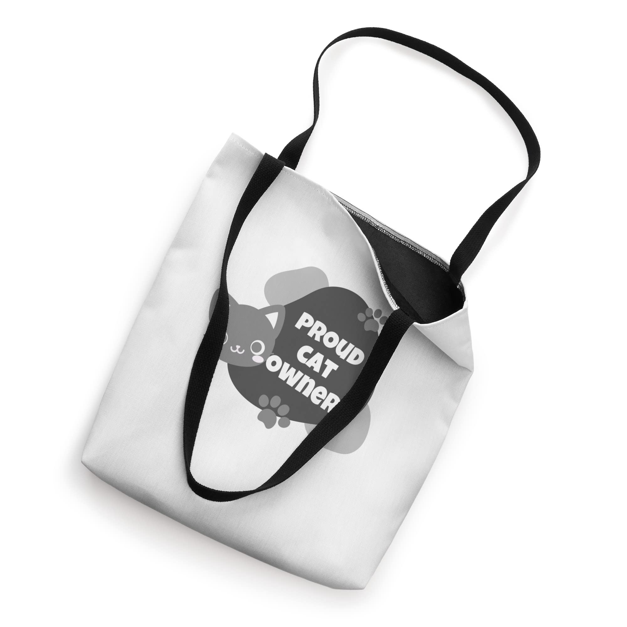 Stylish Proud Cat Owner Tote Bag - Durable Canvas Shopping Bag for Cat Lovers - Perfect for Grocery Shopping, Beach Trips & Daily Use