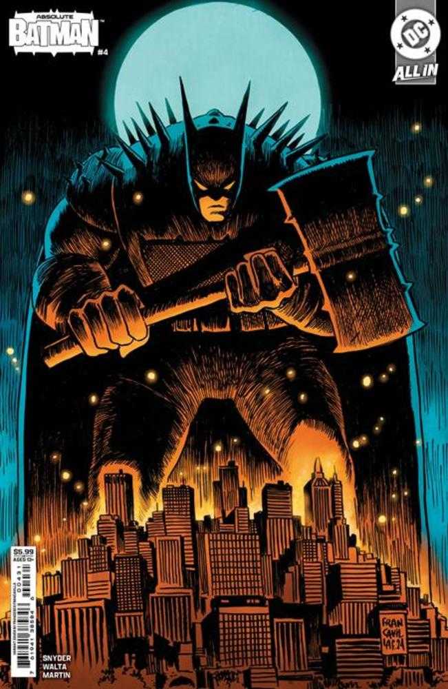 Absolute Batman #4 Cover C Francesco Francavilla Card Stock Variant - Limited Edition Comic Book for Collectors & DC Fans - Perfect for Display, Gifts & Comic Conventions