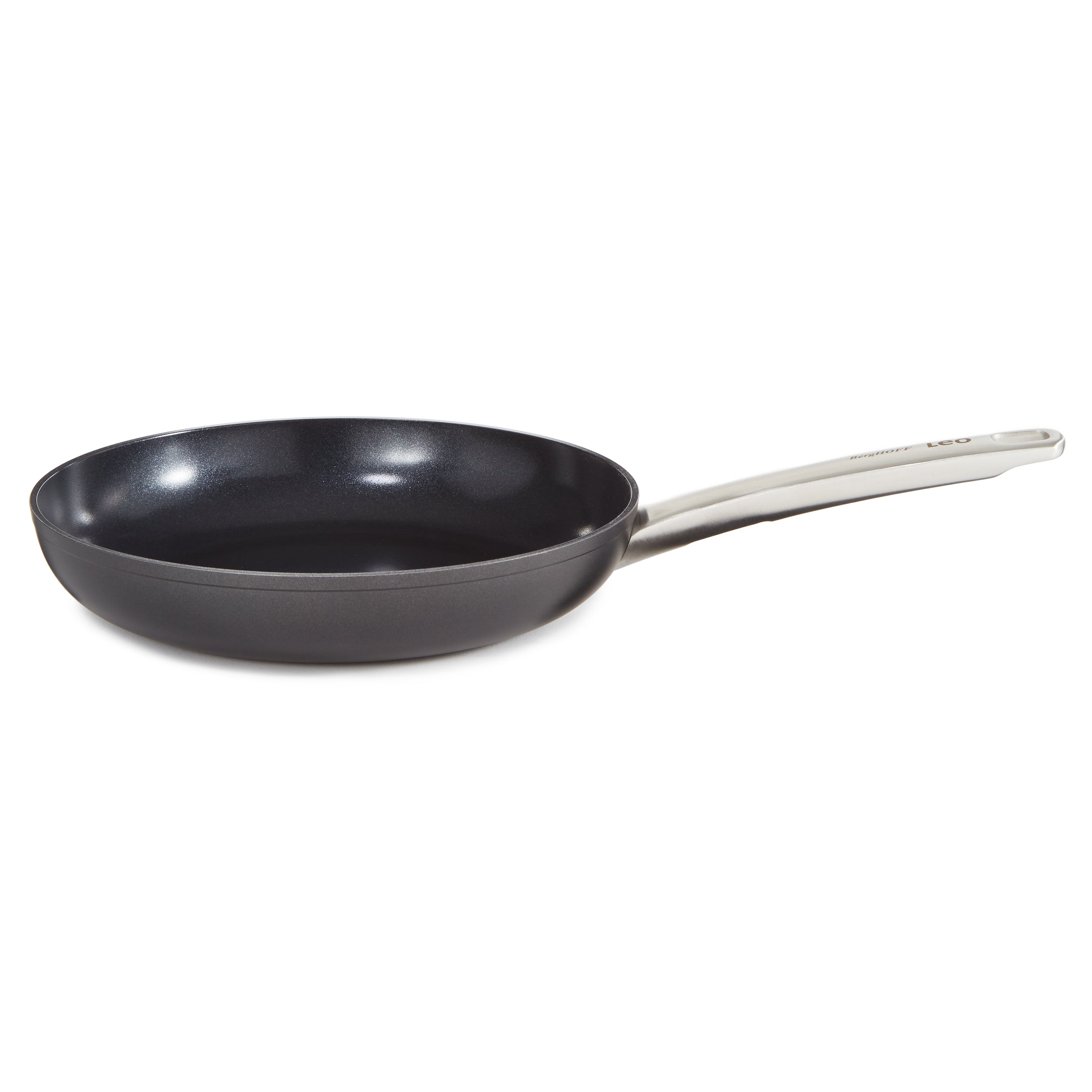 BergHOFF Leo 10-Inch Nonstick Ceramic Frying Pan - Graphite Coating, Eco-Friendly Recycled Material - Perfect for Sauteing, Frying & Healthy Cooking