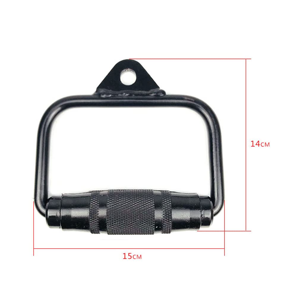 LKP LAT Pulldown D Handle Cable Machine Attachment - Single Handle Tricep Press Down Bar for Home Gym - Non-Slip Grip Workout Equipment for Strength Training & Muscle Building (Perfect for Cable Machines, Home Gyms & Fitness Centers)