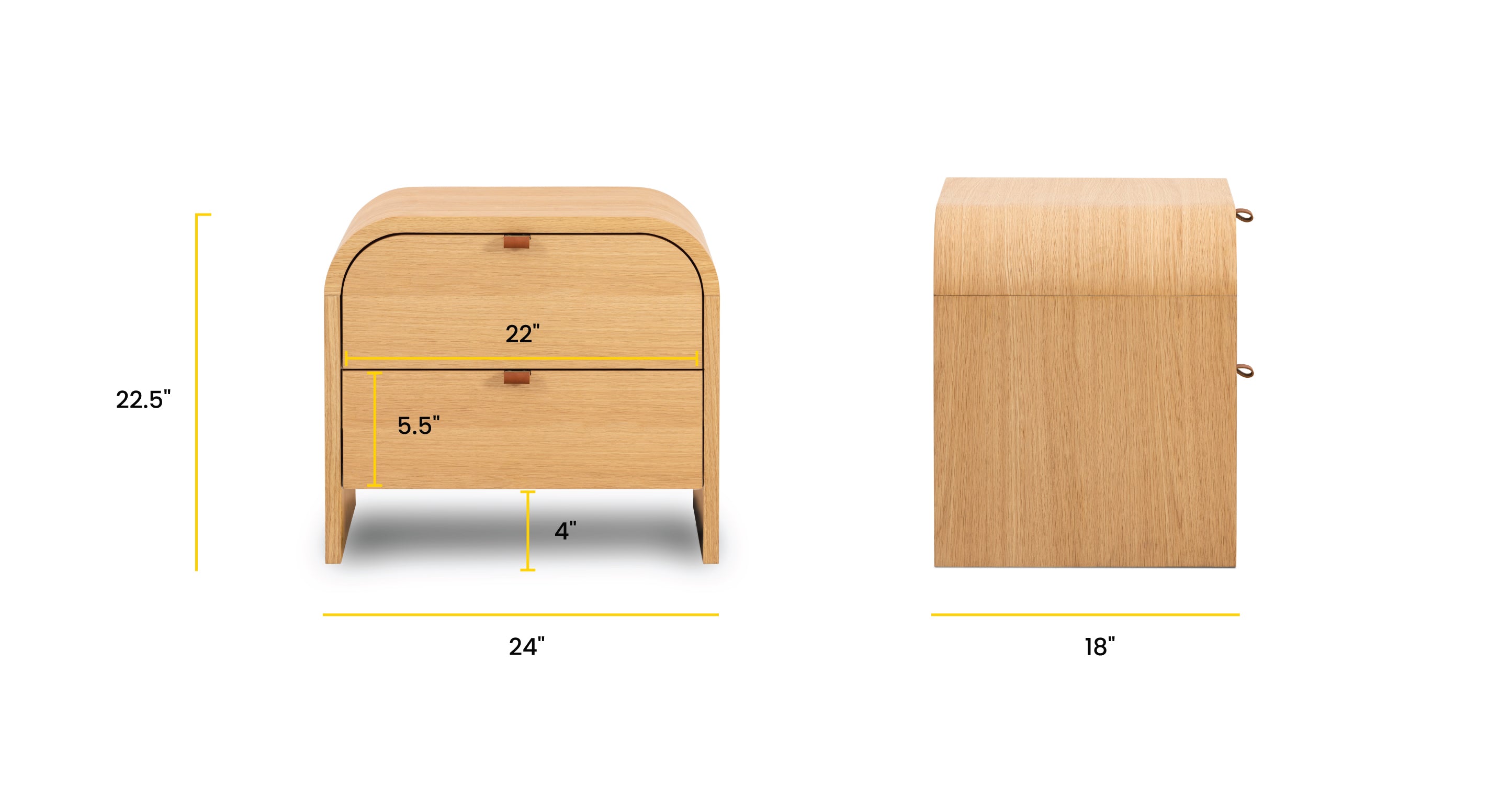 Modern Nightstand with USB Ports & Charging Station - Bedside Table with Drawer for Bedroom, Living Room, and Dorm - Perfect for Phones, Books, and Bedroom Essentials