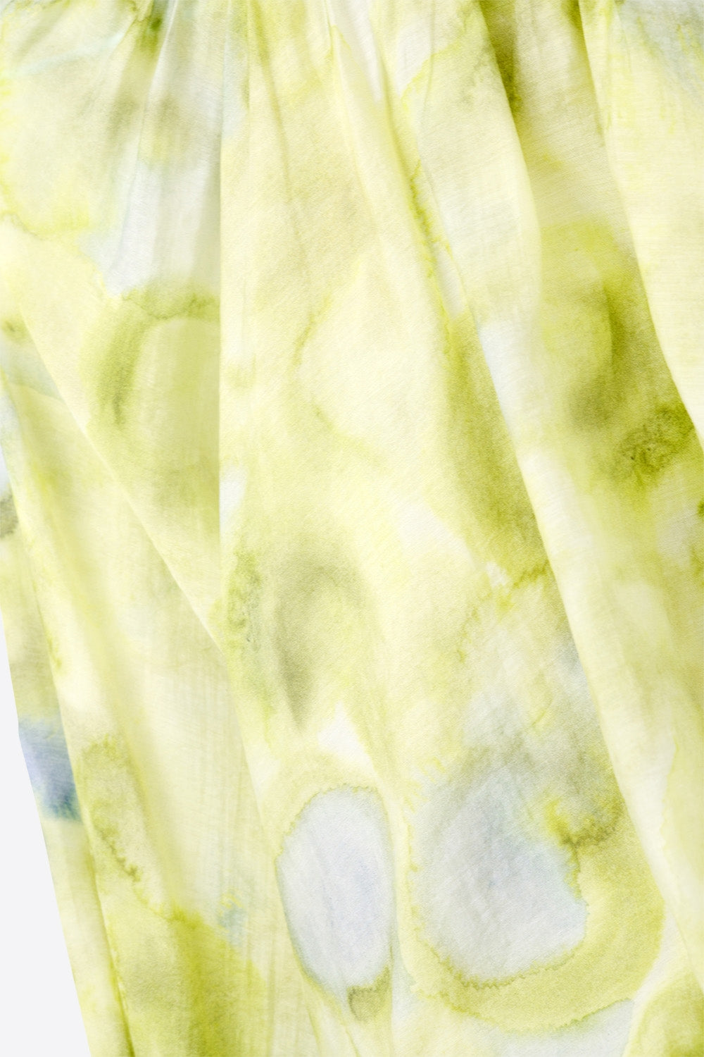 Floral Print Chiffon Blouse with Puff Sleeves - Elegant Green Women's Top for Casual Wear & Office Outfits