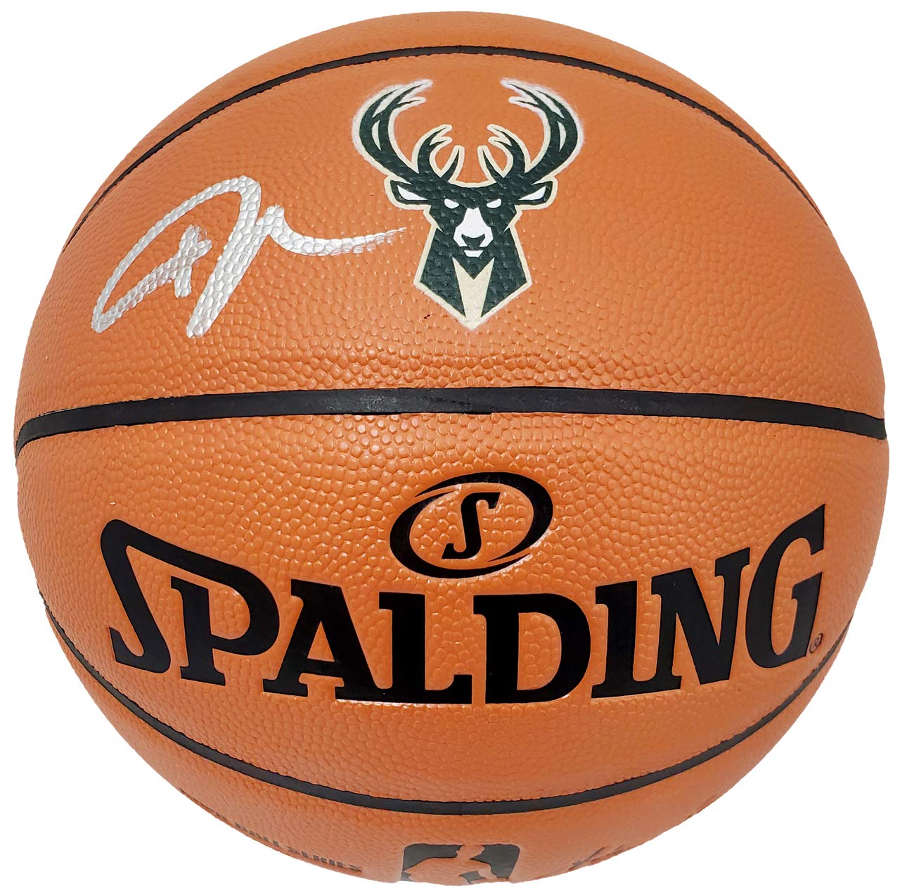 Giannis Antetokounmpo Autographed Official Milwaukee Bucks Basketball with Beckett COA - Perfect for NBA Collectors, Sports Memorabilia Display & Fan Gifts