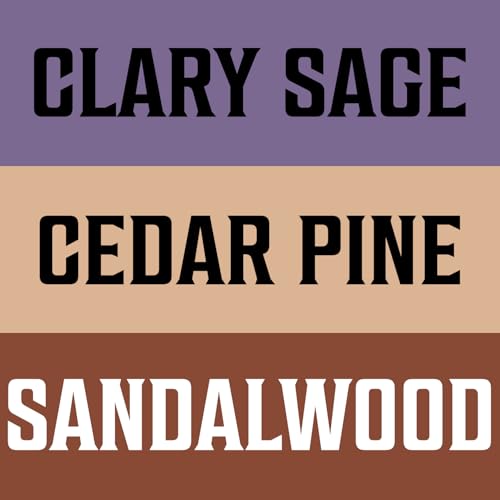 Sandalwood, Cedar & Pine, Clary Sage