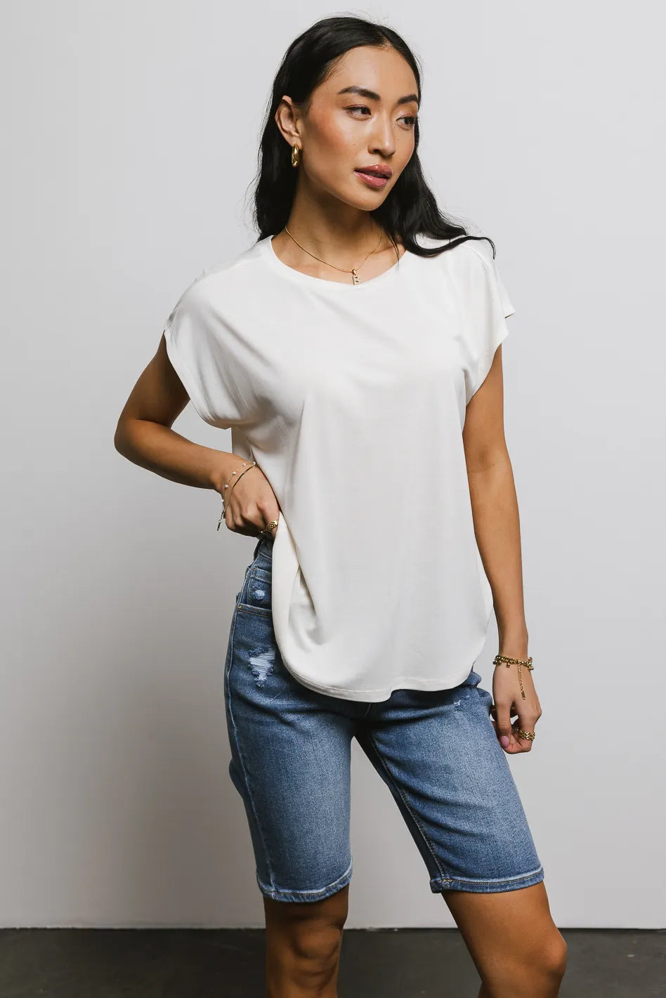 Madison Top in Cream | Women's Casual Blouse | Perfect for Work & Weekend Outfits | FINAL SALE