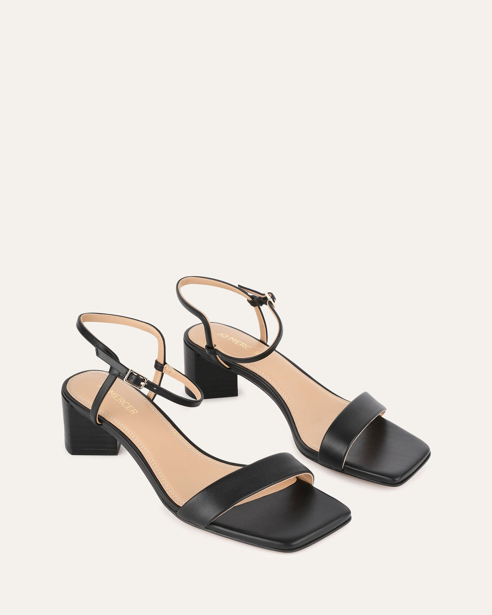 HELEN Black Leather Mid Sandals for Women - Comfortable & Stylish Summer Casual Footwear for Beach, Walking & Outdoor Activities