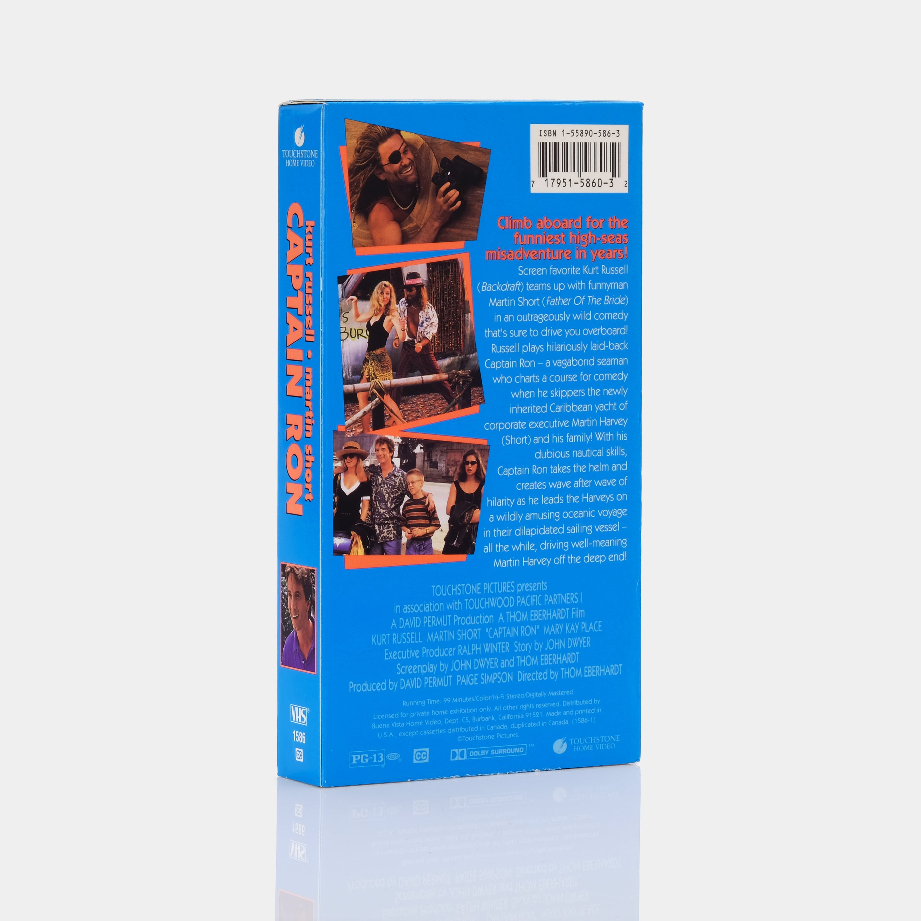 Captain Ron VHS Tape - Classic 90s Adventure Comedy Movie Starring Kurt Russell - Perfect for Movie Nights, Collectors & Nostalgic Entertainment