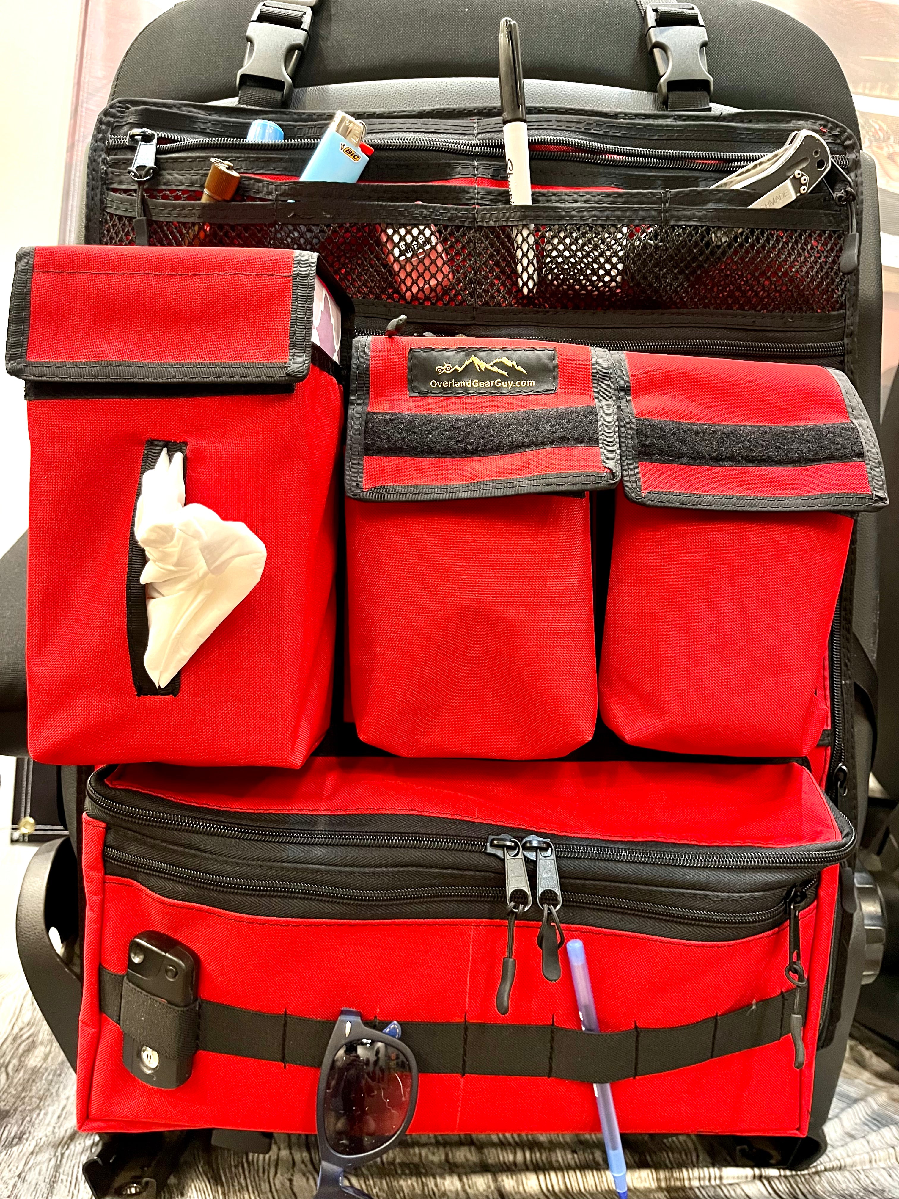 Moab Seat Organizer for Car - Durable & Spacious Backseat Organizer with Multiple Pockets - Perfect for Road Trips, Travel & Family Road Trips