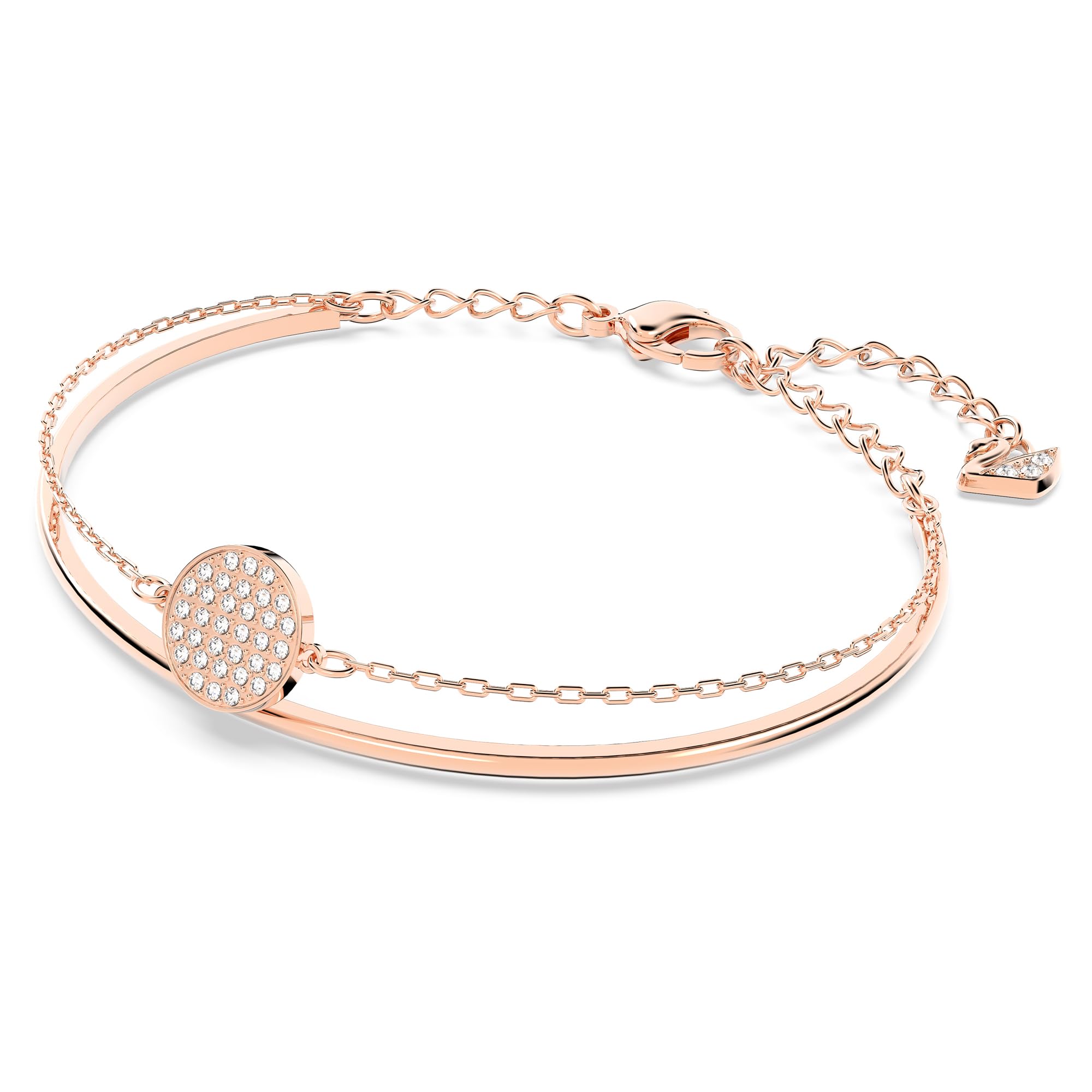 Swarovski Sublima Rose Gold Crystal Bracelet for Women - Elegant Party Wear