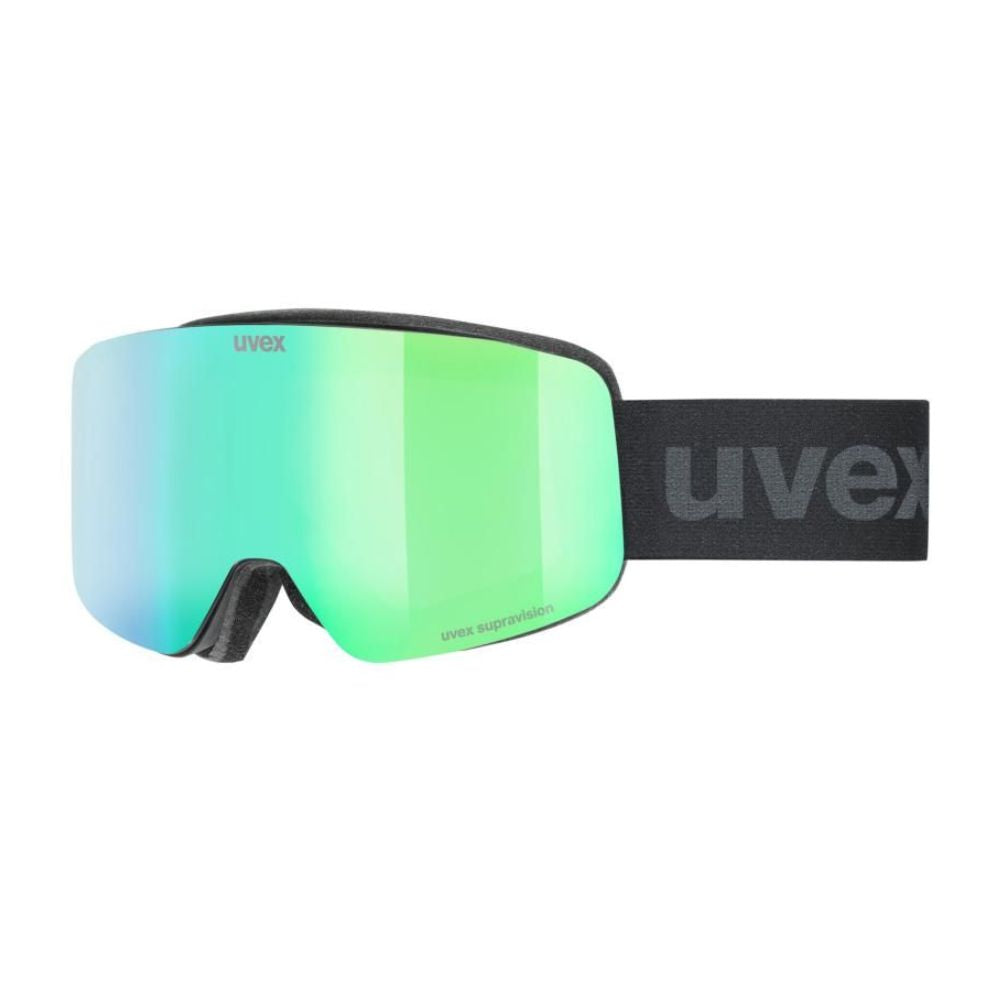 Uvex Viti Ski Helmet and Goggle Set - Matte Black - 2 Sizes Available - Perfect for Skiing, Snowboarding & Winter Sports