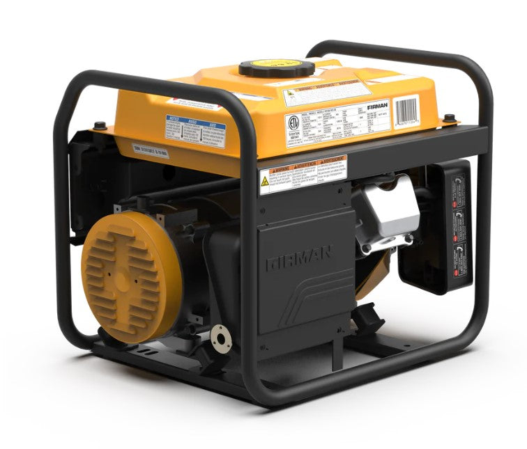 Firman P01204 1200W/1500W 20 Amp Portable Generator with CO Alert - Perfect for Camping, RV Trips & Emergency Power Backup