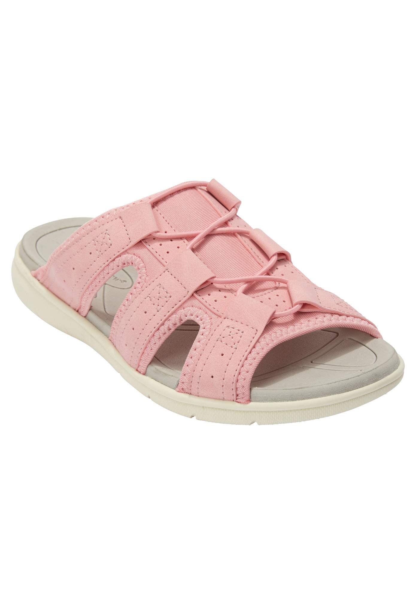 Comfortview Women's Wide Width Alivia Sandal - Comfortable Summer Sandals for Wide Feet | Perfect for Beach, Walking & Casual Outings