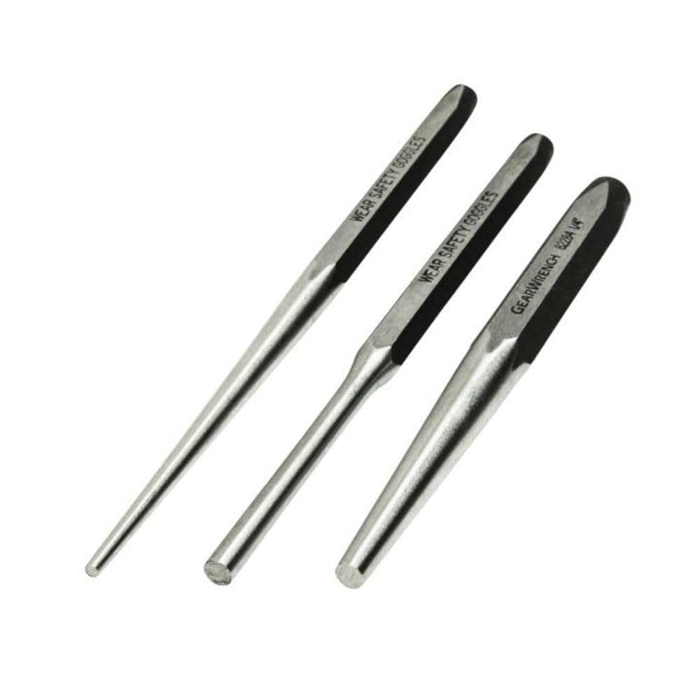 GEARWRENCH 27-Piece Large Chrome Punch & Chisel Set (82306) – Professional Tool Kit for Metalworking, Woodworking & Automotive Repair
