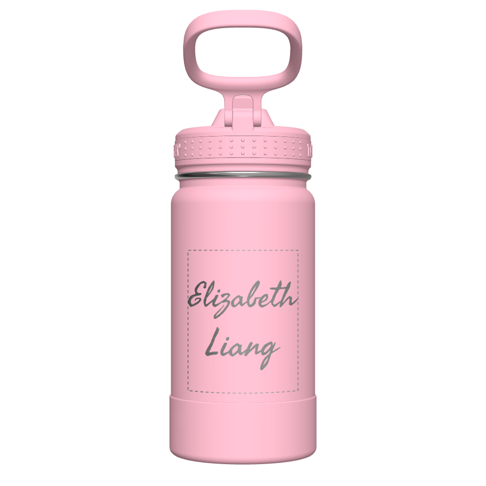 Customized Active Kids Water Bottle with Straw Lid - Leak Proof & BPA Free - Perfect for School, Sports & Outdoor Activities